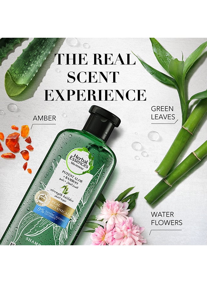 Herbal Essences Sulfate Free Aloe And Bamboo Shampoo With Conditioner 400ml+400ml - Image 4