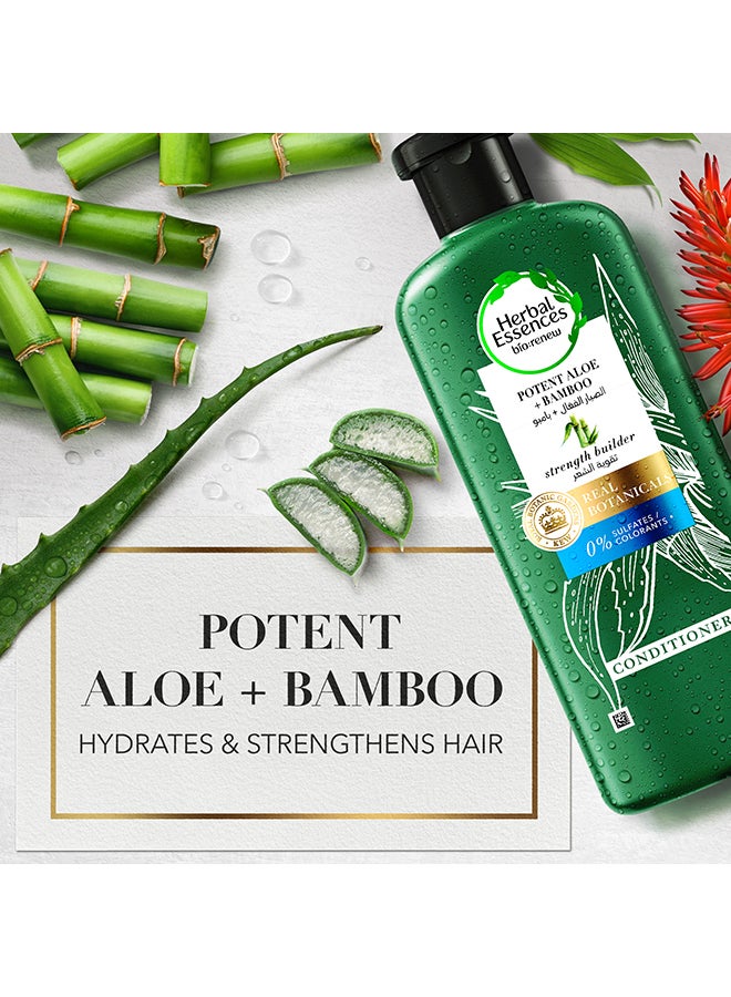 Herbal Essences Sulfate Free Aloe And Bamboo Shampoo With Conditioner 400ml+400ml - Image 3