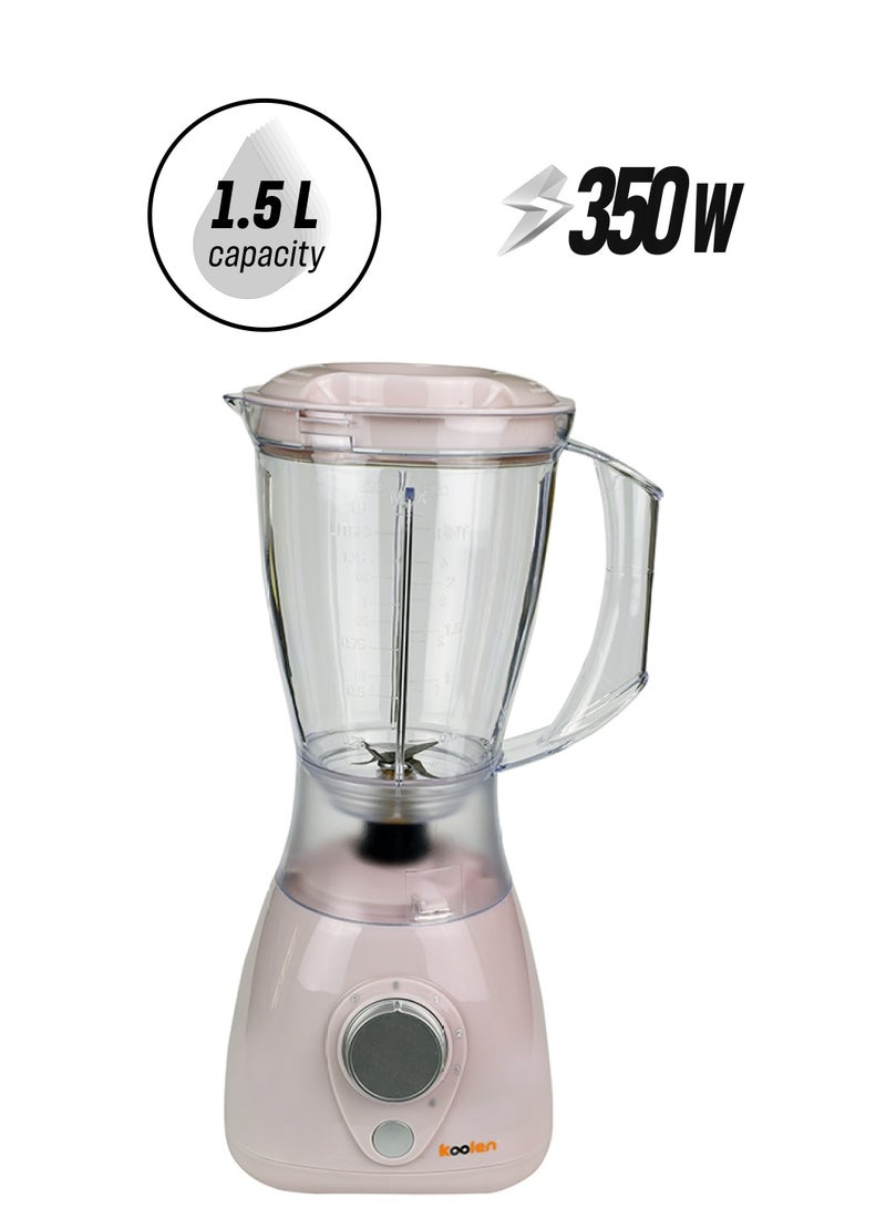 كولن خلاط مع مطحنة سعة 350 وات 1.5 L 350 W 801107005 وردي  - Image 1