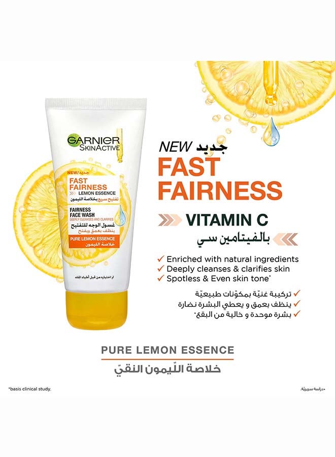 غارنييه مجموعة غسول الوجه سكين أكتيف للتفتيح السريع بسعة 100 مل + كريم النهار 50 مل 150ملليلتر - Image 3