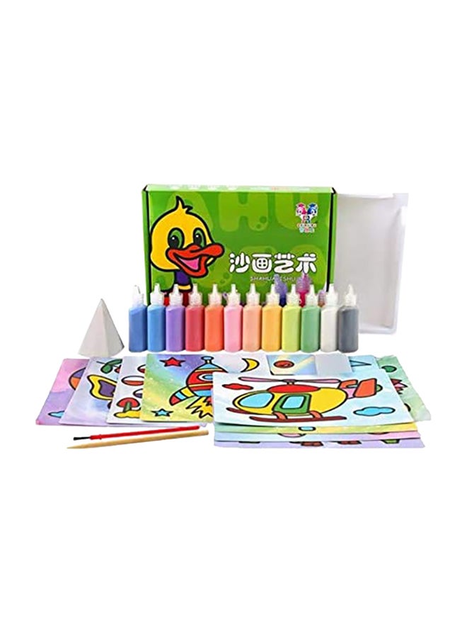 12-Piece DIY Sand Painting Drawing Board Set - Image 1