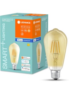 LEDVANCE Ledvance Led Lamp, Base: E27, Warm White, 2500 K, 5.50 W, Replacement For 45 W Incandescent Bulb, Smart+ Filament Edison Dimmable Energy Efficiency Class White  - Image 4