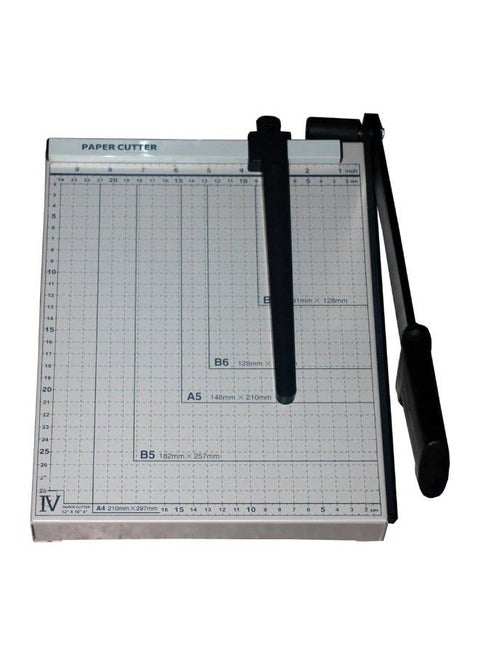 A4 Paper Cutter Scrapbooking Tool With Automatic Security Safeguard And Side Ruler Multicolour