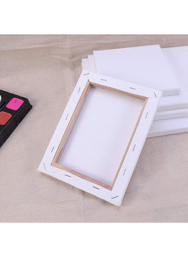 لوحات رسم فنية من قماش الكانفاس المُمَدّد من سوبفوكس مكونة من 10 قطع أبيض - Image 3