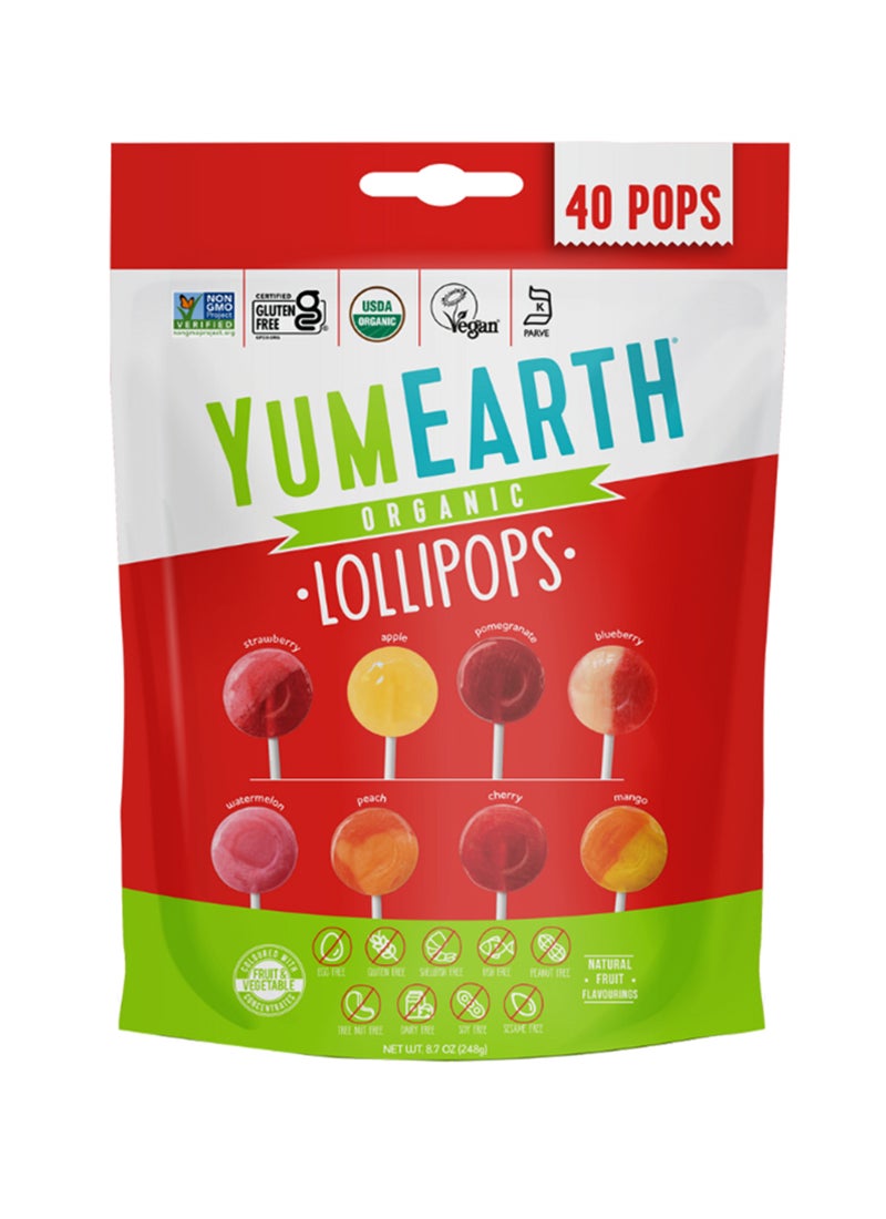 YumEarth Organic Pops Pack of 40 - Image 1