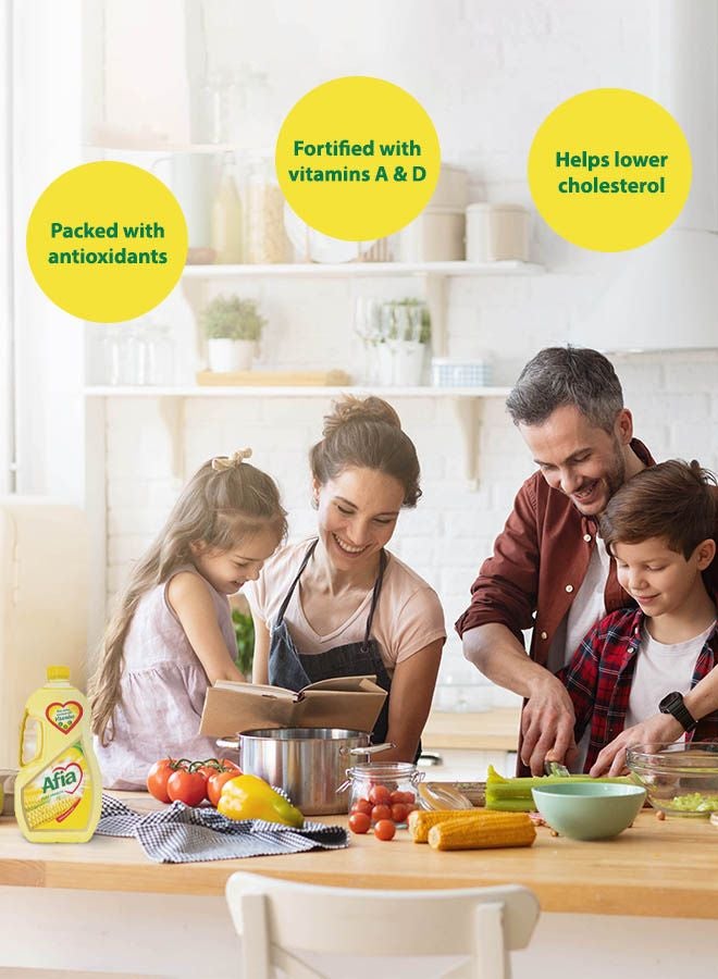 Afia - Pure Corn Oil Enriched With Vitamins A, D And E 2.9Liters - Image 1