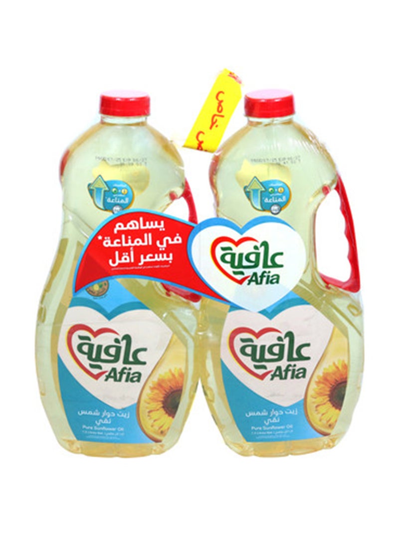 Afia Sunflower Oil 1.5Liters Pack of 2 - Image 1
