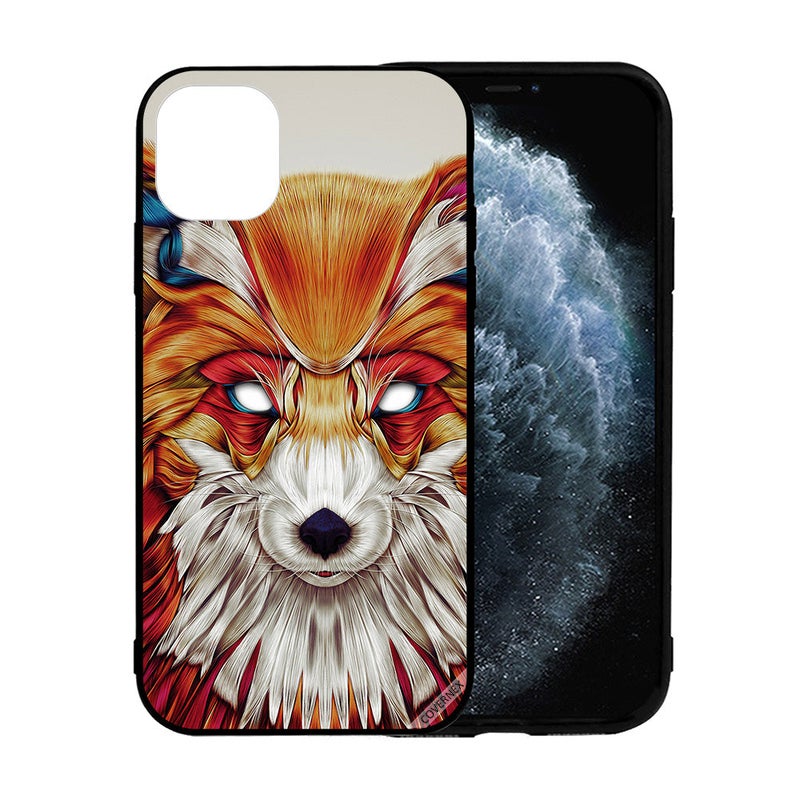 كوفرنيكس غطاء حماية واق لهاتف أبل آيفون 12 ميني بطبعة رسمة ثعلب - Image 2