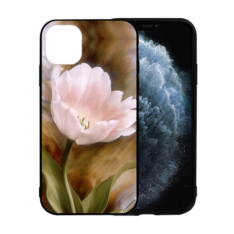 Covernex Apple iPhone 12 Mini Protective Case Cover Printed Featuring Flower Paint Art DESIGN_0635 - Image 2