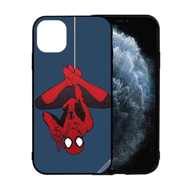 كوفرنيكس غطاء حماية واق لهاتف أبل آيفون 12 ميني سبايدر مان متعلق ويرفع شارة النصر - Image 2
