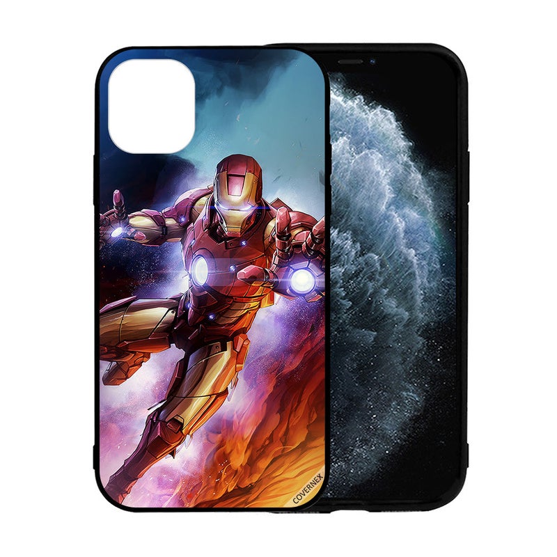 Covernex Apple iPhone 12 Mini Protective Case Cover Printed Featuring Iron Man DESIGN_0922 - Image 2