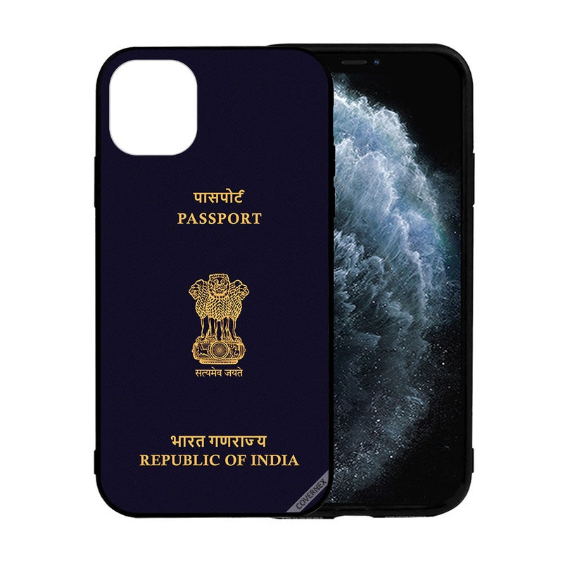 Covernex Apple iPhone 12 Mini Protective Case Cover Printed Featuring India Passport DESIGN_1305 - Image 2