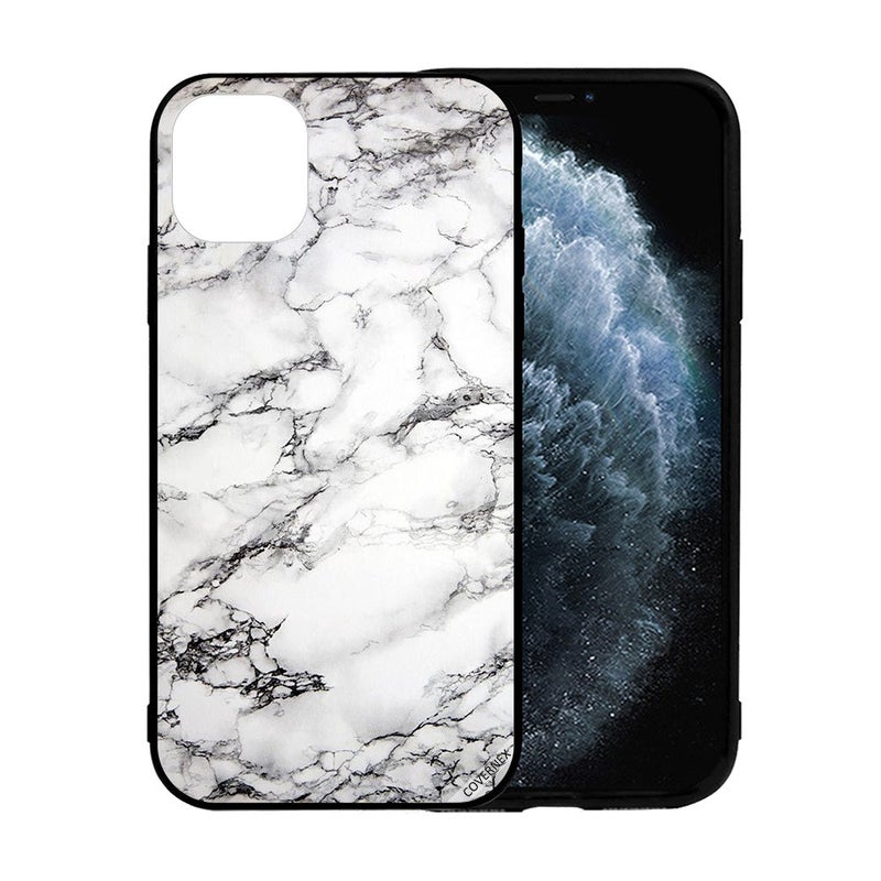 كوفرنيكس غطاء حماية واق لهاتف أبل آيفون 12 ميني أبيض/ أسود - Image 2