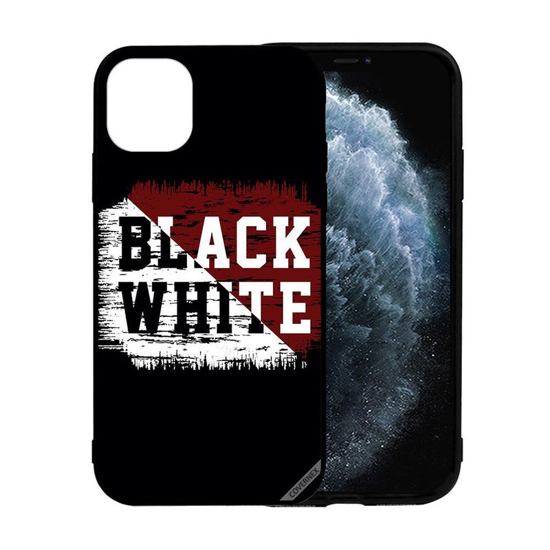 كوفرنيكس غطاء حماية واق لهاتف أبل آيفون 12 ميني أسود/أبيض - Image 2