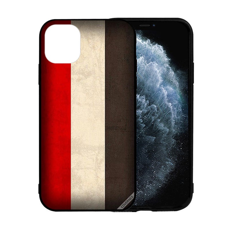كوفرنيكس غطاء حماية واق لهاتف أبل آيفون 12 بطبعة كلاسيكية للعلم اليمني - Image 2