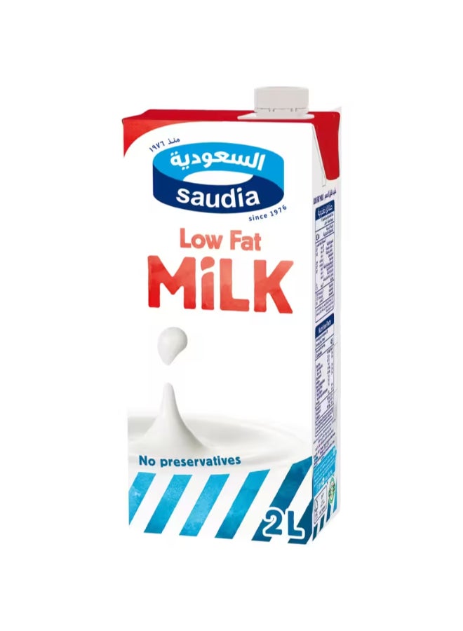 Saudia Long Life Low Fat Milk 2Liters - Image 1