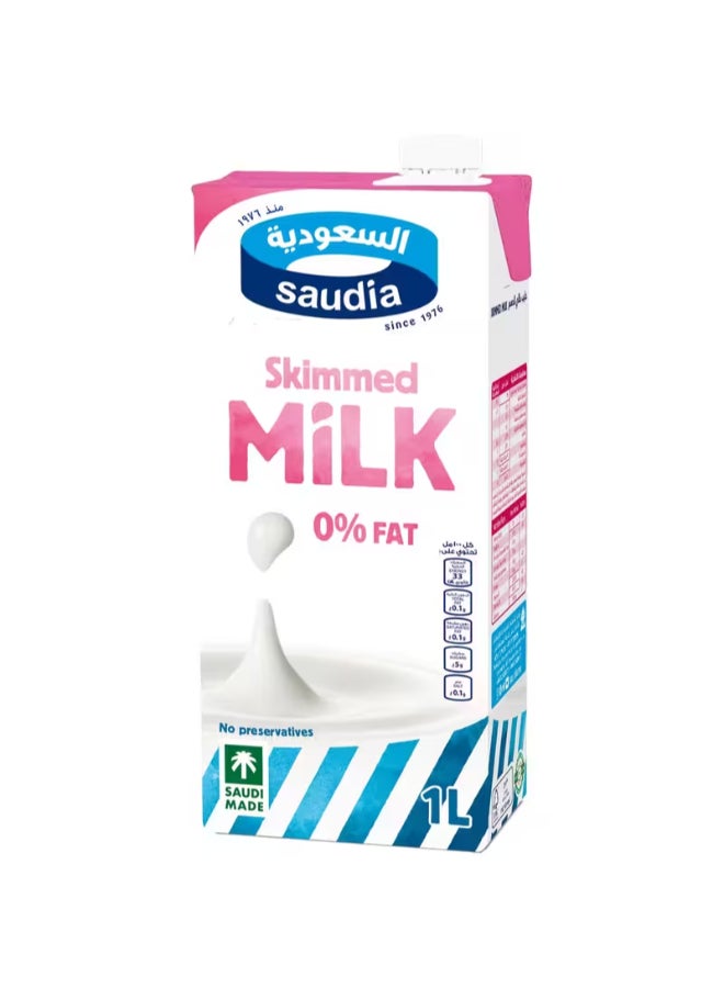 السعودية حليب منزوع الدسم يدوم طويلاً 1لترات - Image 1