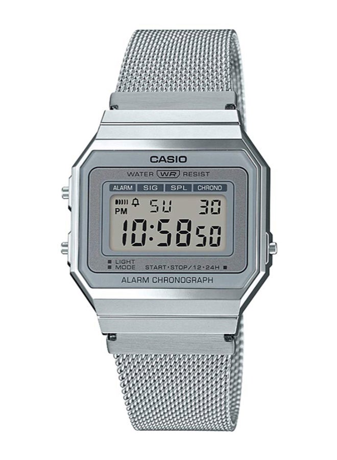 CASIO Vintage Series Stainless Steel Digital Wrist Watch A700WM-7ADF  Silver - Image 1
