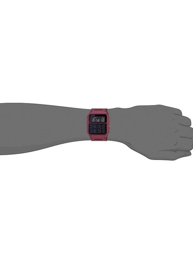 كاسيو ساعة يد رقمية بسوار من الراتينج طراز CA-53WF-4BDF - مقاس 33 مم - لون خمري - Image 4