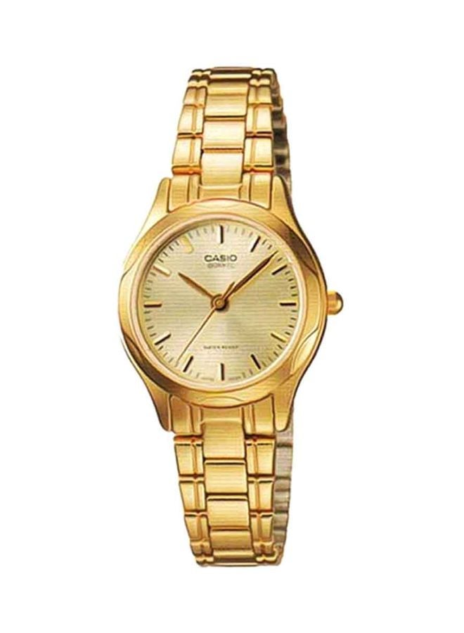 CASIO Women's Stainless Steel Analog Watch LTP-1275G-9ADF - 26 mm - Gold - Image 1