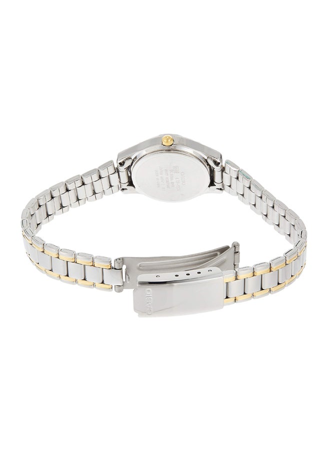 كاسيو ساعة يد بعقارب إنتايسر مقاومة للماء طراز LTP-1275SG-9ADF للنساء - Image 2