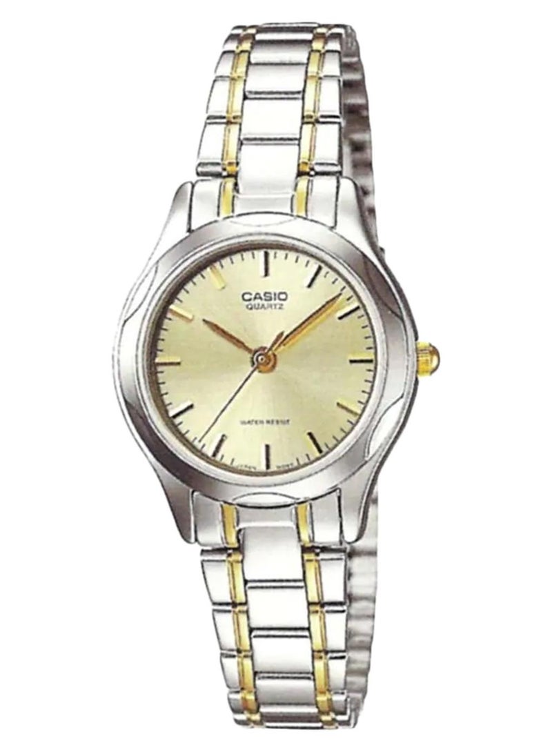 CASIO Women's Enticer Water Resistant Analog Watch LTP-1275SG-9ADF - Image 1