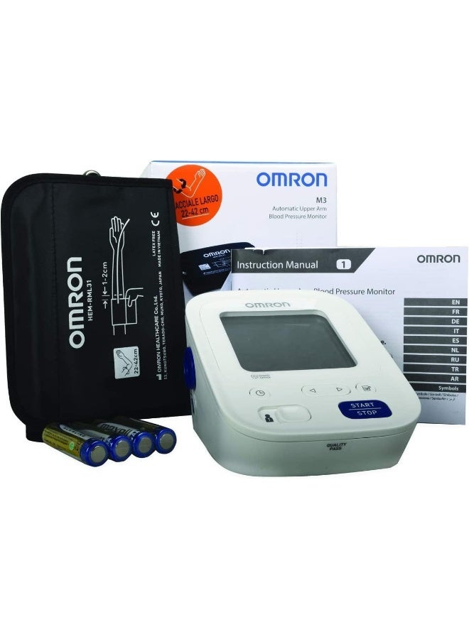Omron M3 Automatic Blood Pressure Monitor - HEM-7154-E - White - Image 3