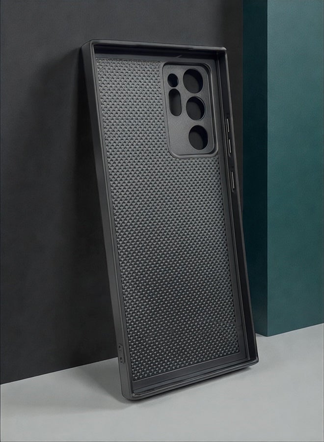 Covernex Samsung Galaxy Note 20 Ultra Protective Case Cover Printed Featuring Black Wooden Pattern DESIGN_1218 - Image 3