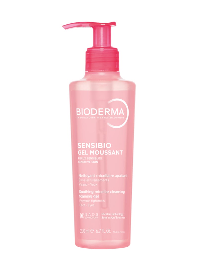 Bioderma Sensibio Gel Moussant pink 200ml - Image 1