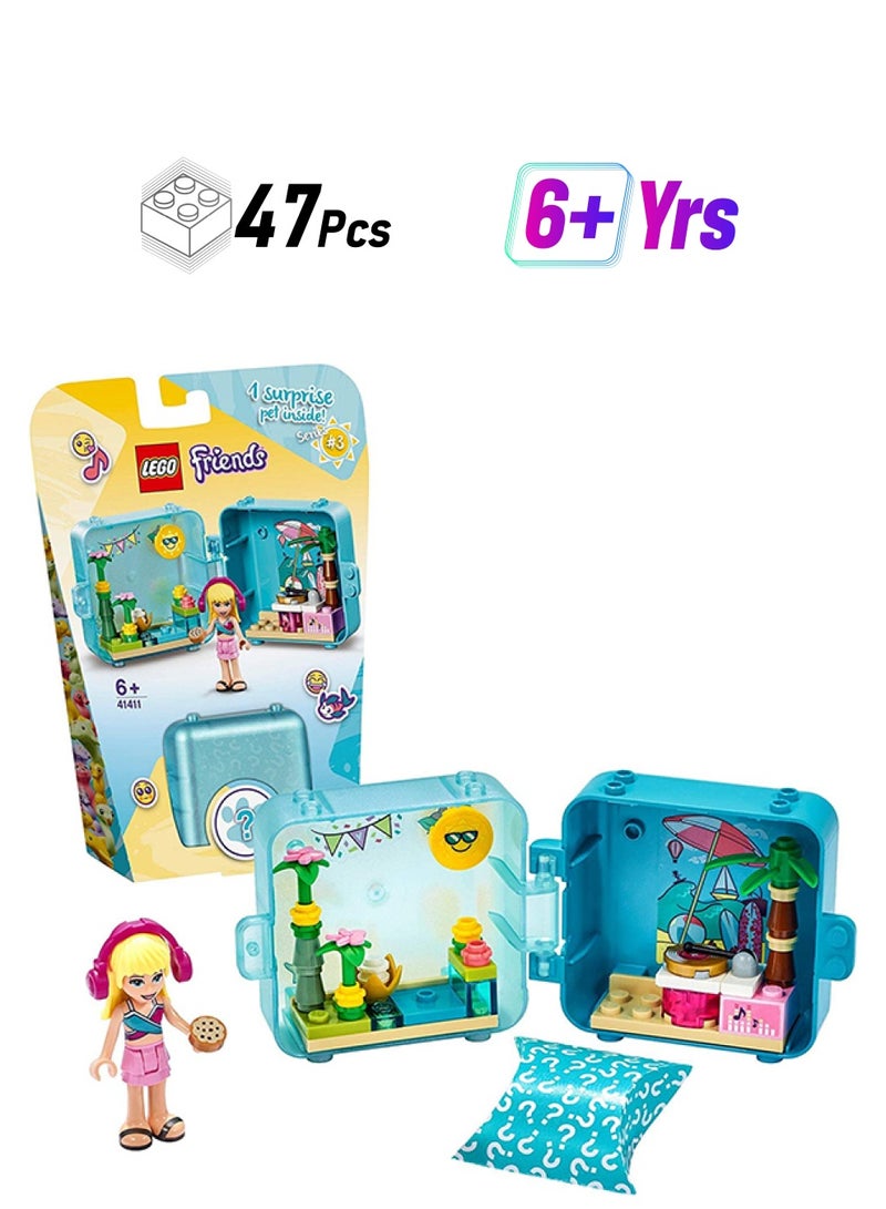 LEGO 41411 Friends Stephanie's Summer Play Cube Series 3 Collectible Mini Set 41411 47 6+ Years - Image 1