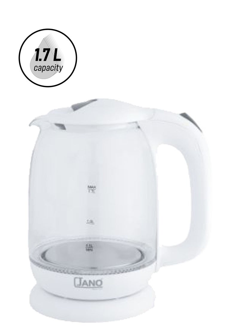 جانو - غلاية كهربائية 1.7 L 1850 W E03207/W أبيض - Image 1