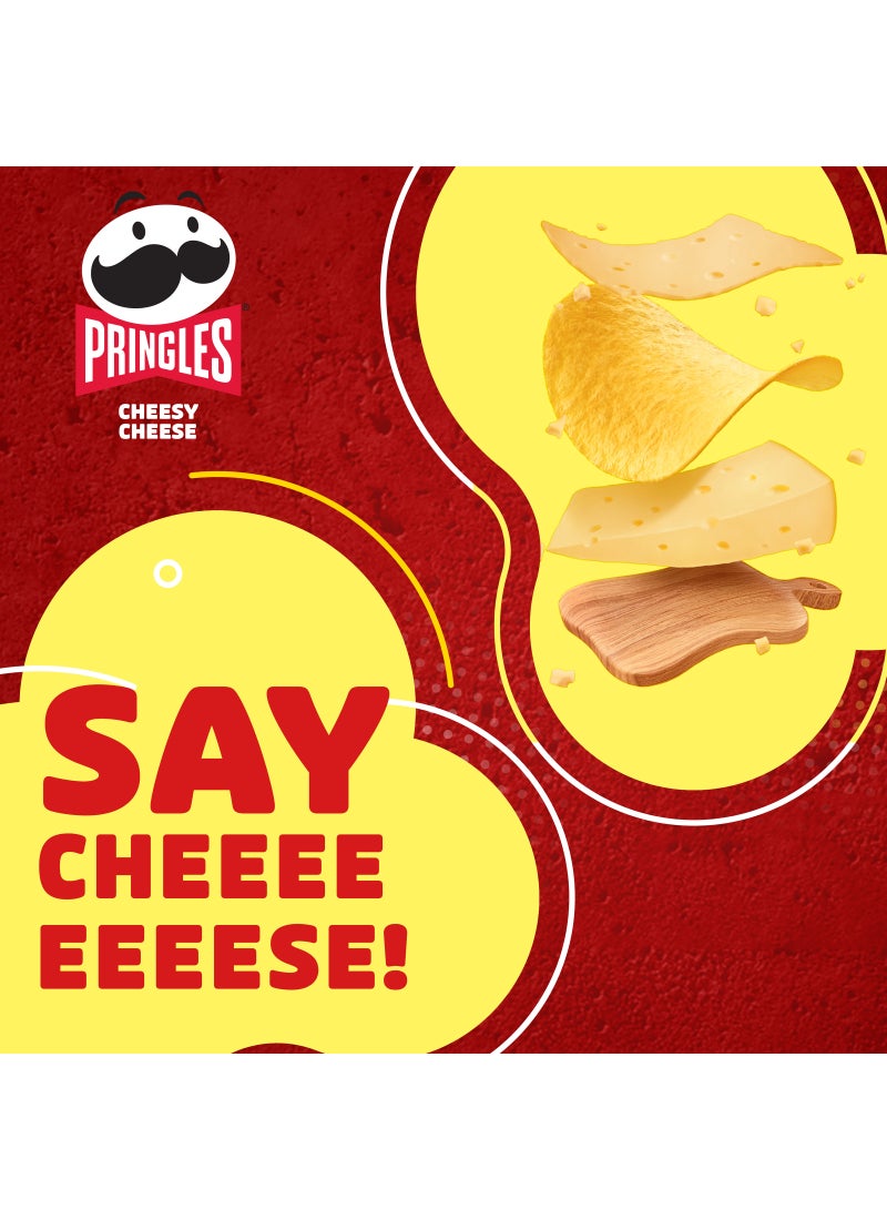 Pringles Cheesy Cheese Potato Chips 40grams - Image 4