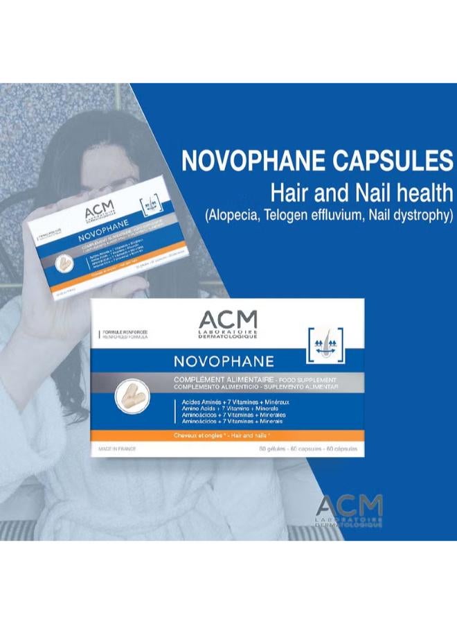 ACM Laboratoire dermatologique - Novophane 60 Capsules - Image 1