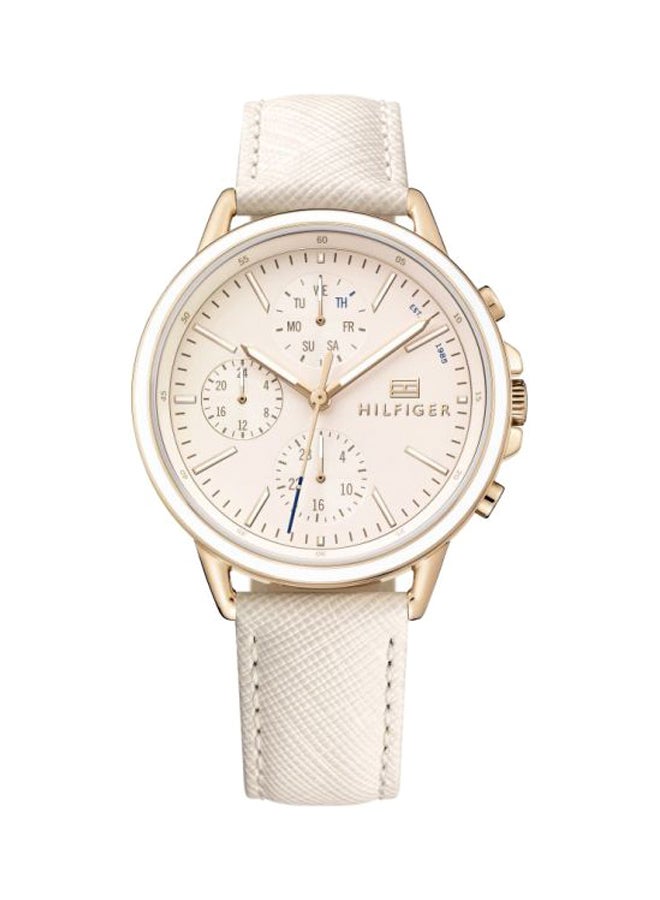 تومي هيلفيغر ساعة كرونوغراف كارلي مقاومة للماء طراز 1781789 للنساء - Image 1