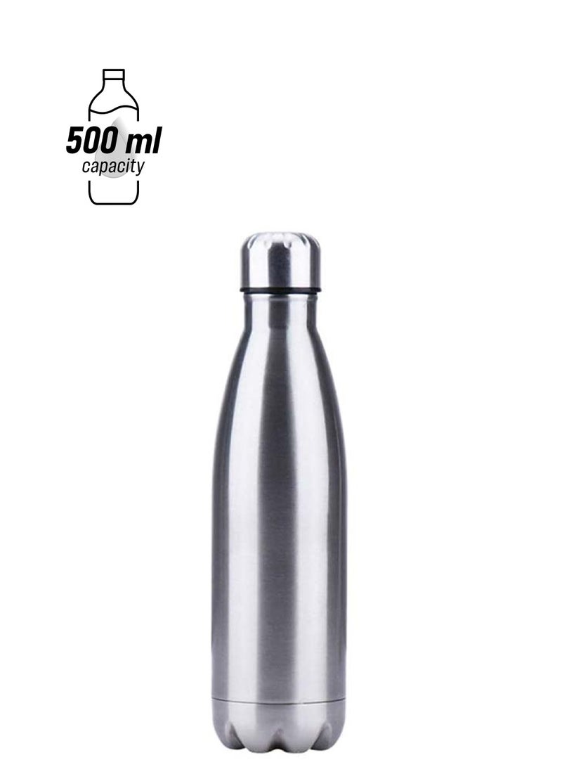Generic - Stainless Steel Vacuum Insulated Water Bottle Assorted 500ml - Image 1