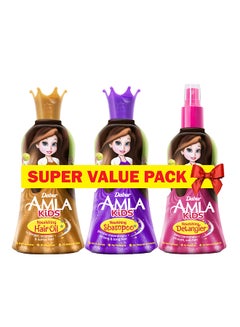 Dabur Pack Of 3 Princess Amira Oil With Shampoo And Detangler  - Image 1