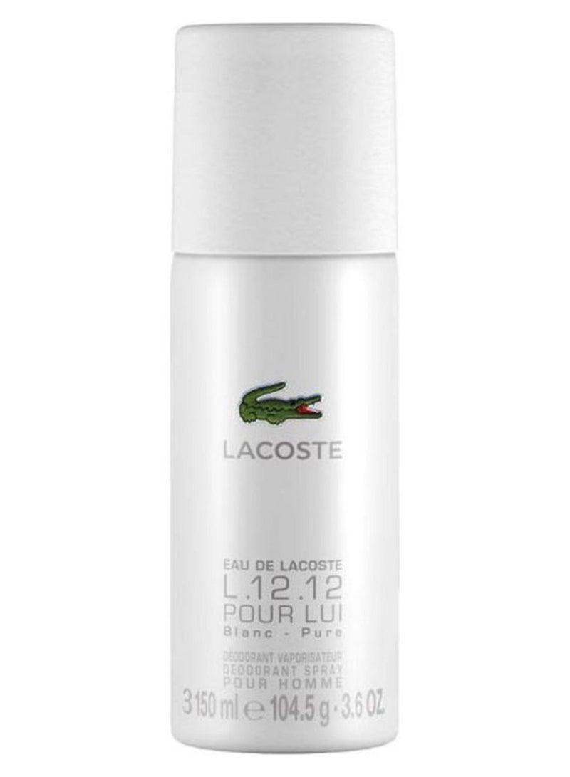 LACOSTE Eau De Lacoste Deodorant Spray White 150ml - Image 1