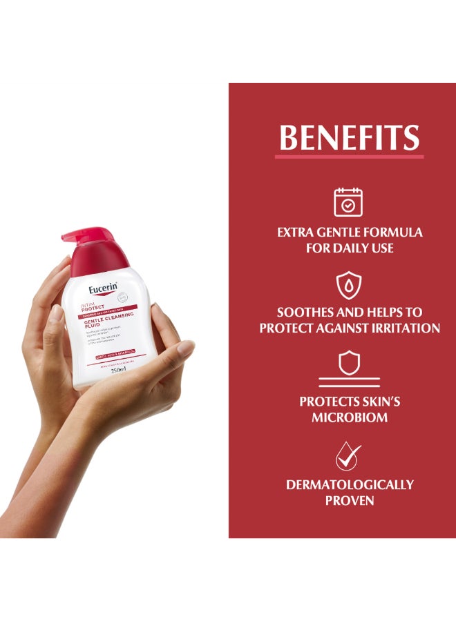Eucerin - Intim Protect, Intimate Gentle Cleansing Fluid With Lactic Acid Ph5 Intimate Hygiene Wash 250ml - Image 1