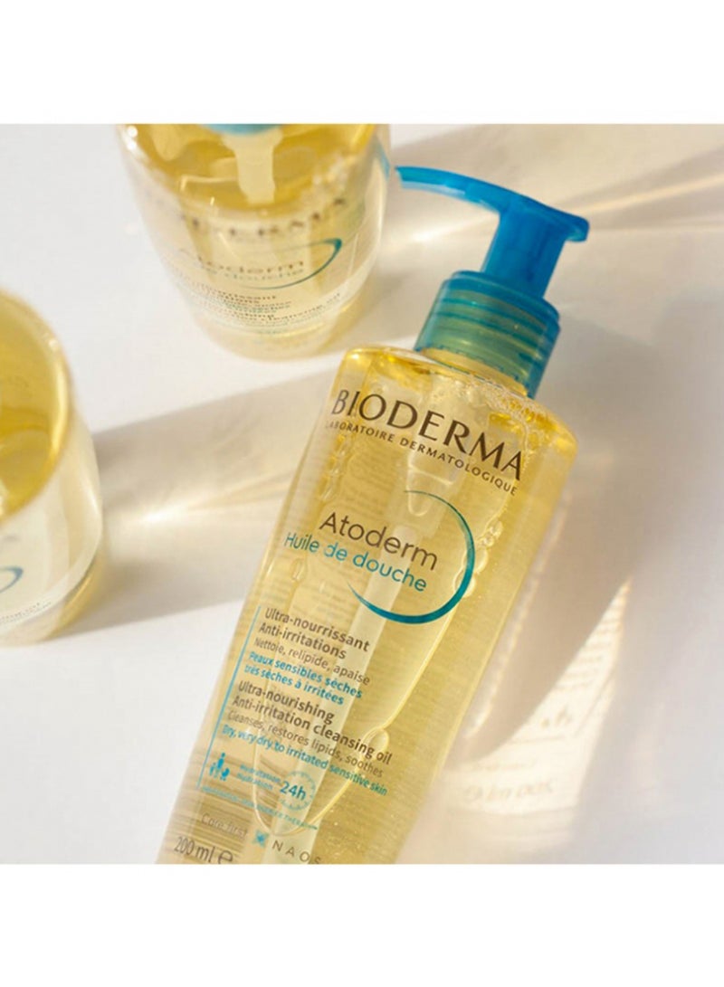 Bioderma Atoderm Shower Oil For Dry And Irritated Skin 200ml - Image 3