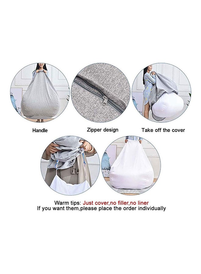 Aljalsah - Bagzo Relaxing Bean Bag Grey 100x50x100cm - Image 1