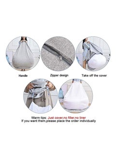 Aljalsah Comfy Bean Bag Beige  - Image 2