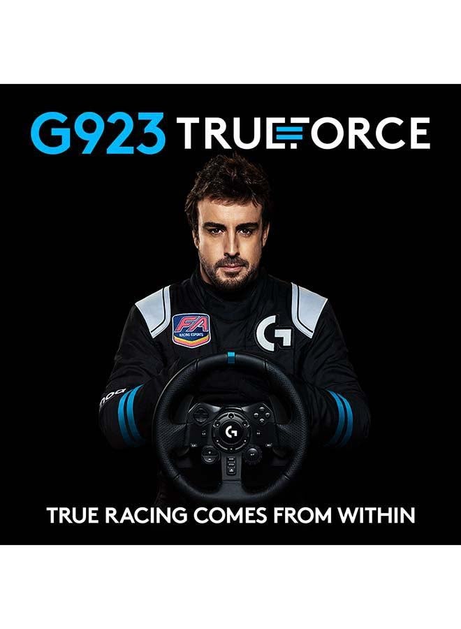 Logitech G923 Wireless Racing Wheel And Pedals For PlayStation 5, PlayStation 4 And PC Featuring Trueforce Up to 1000 Hz Force Feedback, Responsive Pedal, Dual Clutch Launch Control, And Genuine Leather Wheel Cover - Image 2