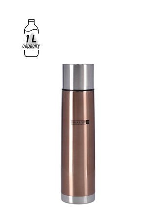 1000Ml/33.5Oz Double Wall Ss Vacuum Bottle Hot & Cool Brown/Silver 1Liters - pnsku/N40681545A/45/_/1747911411/66b6a7a0-9f03-401d-aa7d-398d8ca5d57f