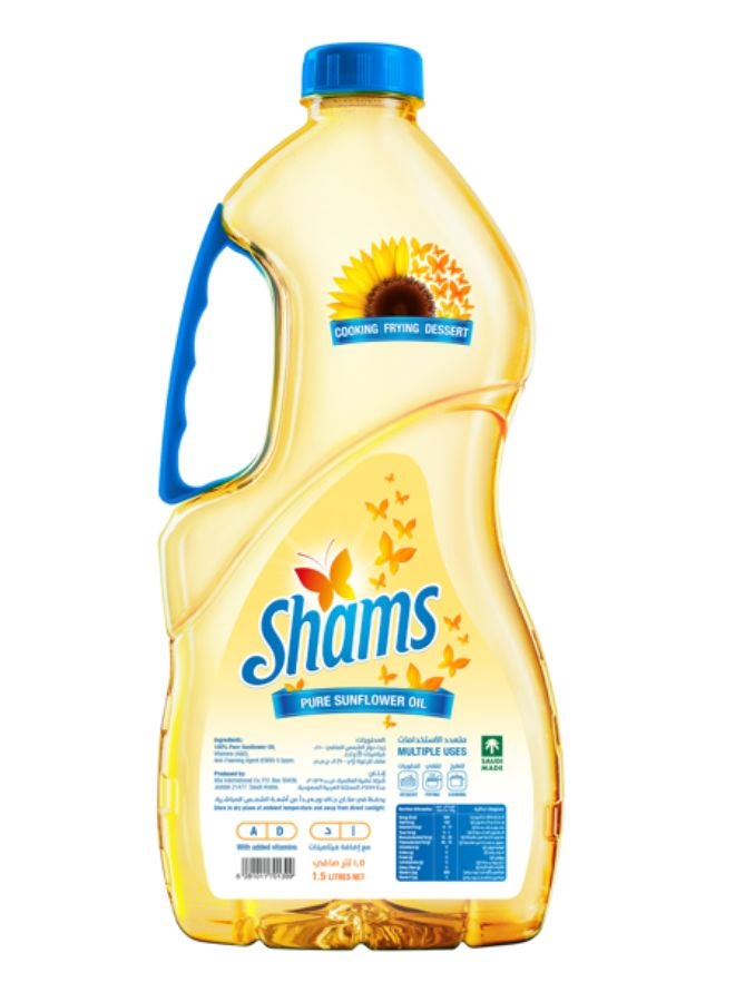 Shams Sunflower Oil 1.5Liters - Image 1