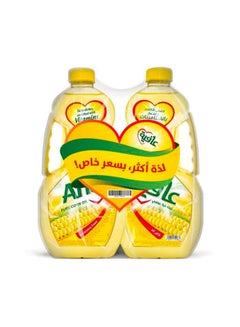 عافية زيت ذرة عبوة من قطعتين 