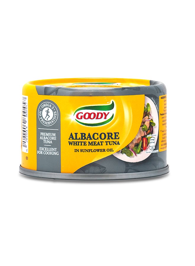 قودي  لحم تونا أبيض ألباكور في زيت عباد الشمس 90جرام - Image 1