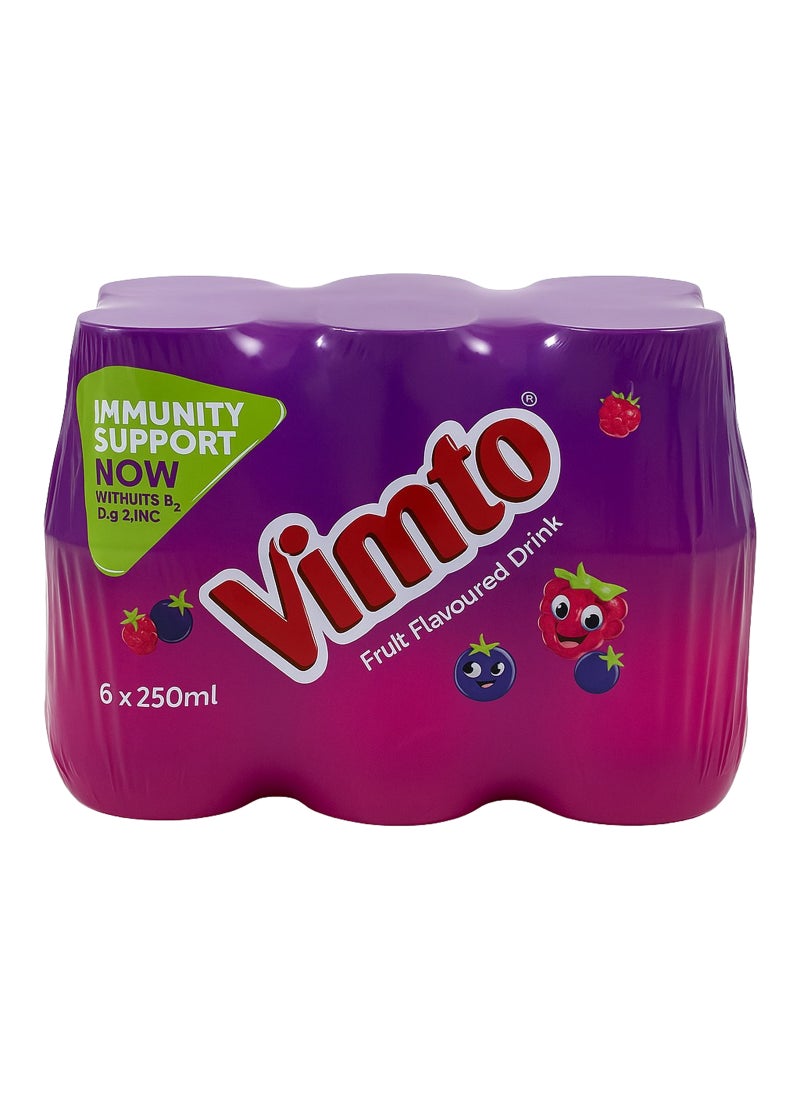 Vimto Fruit Flavoured Drink 250ml Pack of 6 - Image 1