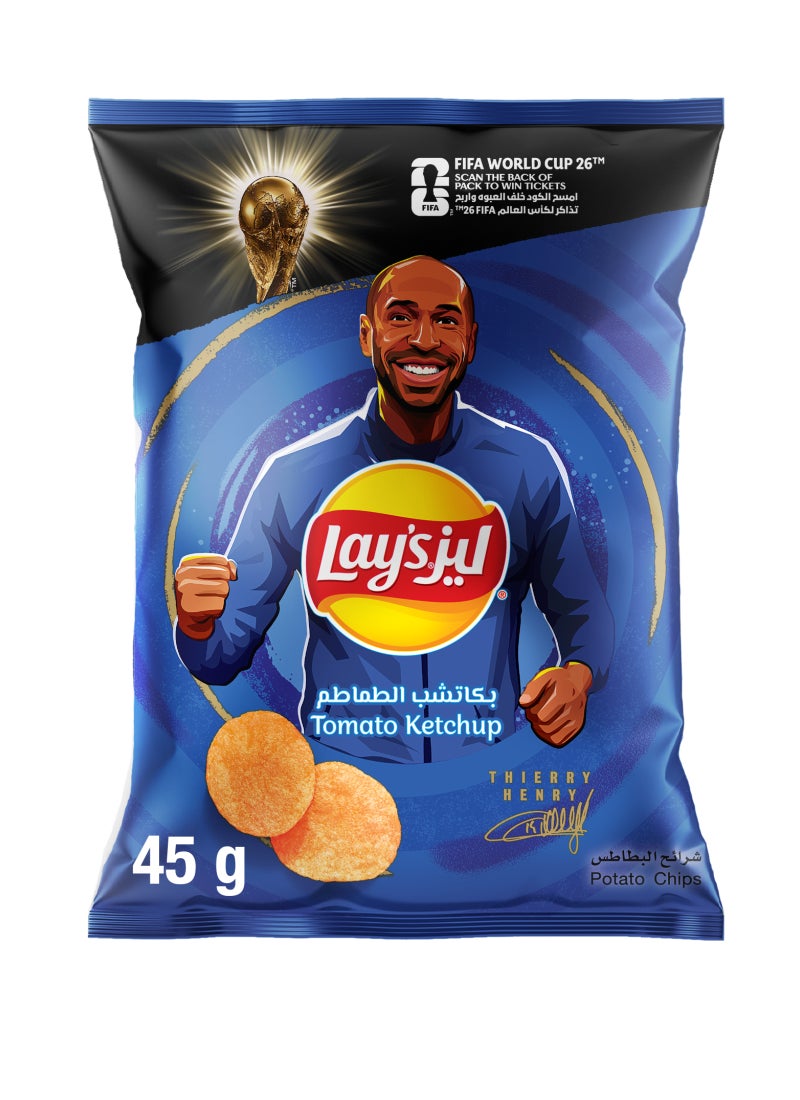 Lays Tomato Ketchup Potato Chips 45grams - Image 1
