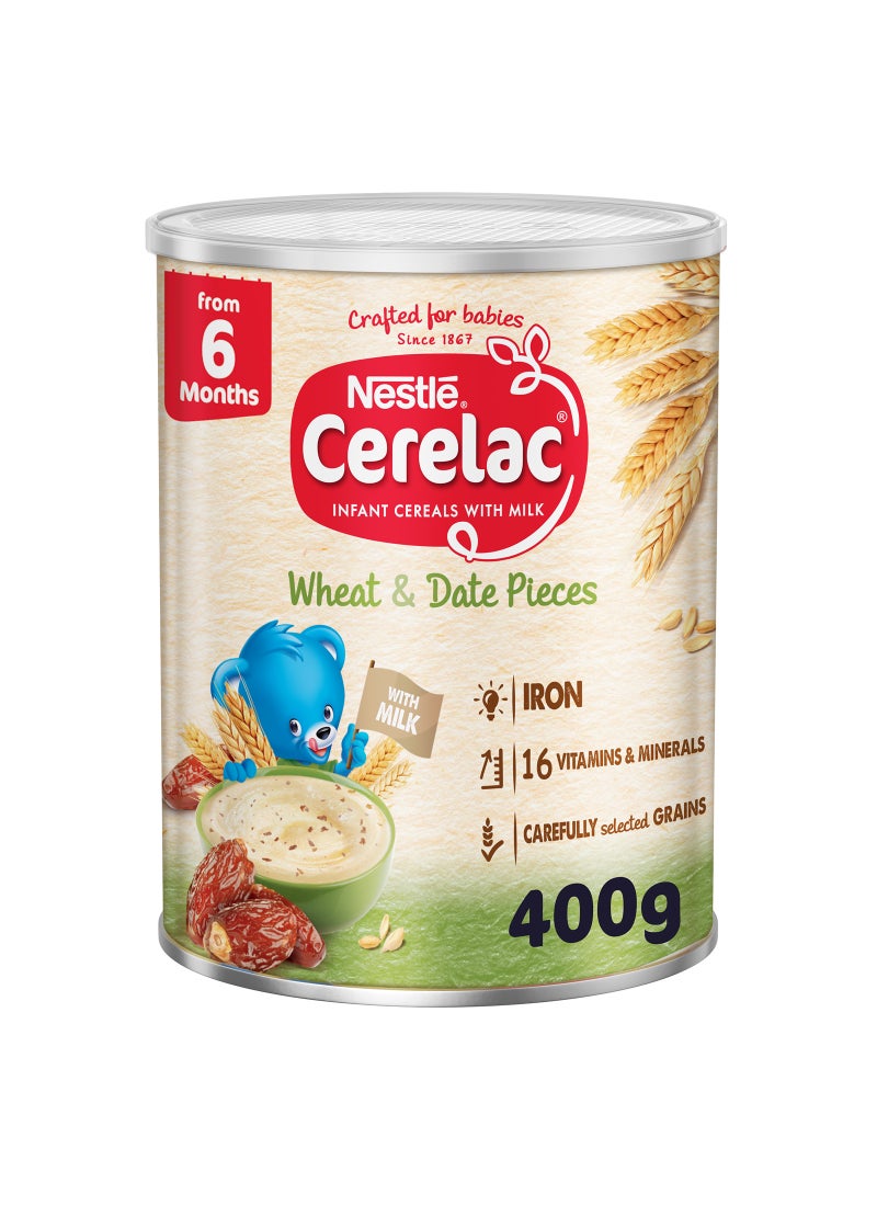 نستله سيريلاك بالقمح وقطع التمر للرضع 400جرام  - Image 1
