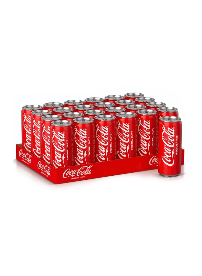 Coca-Cola Soft Drink Canned, 320ml × 24 Pack of 24  - Image 1
